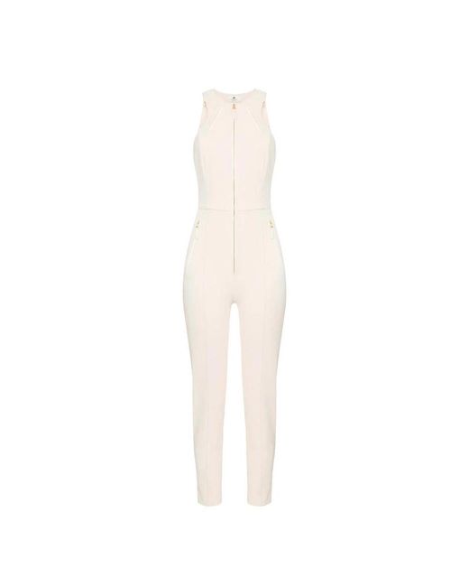 Elisabetta Franchi White Jumpsuits