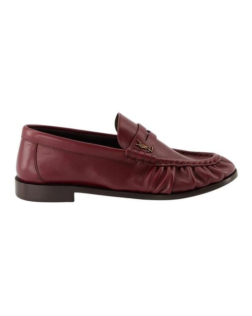 Saint Laurent Red Loafers