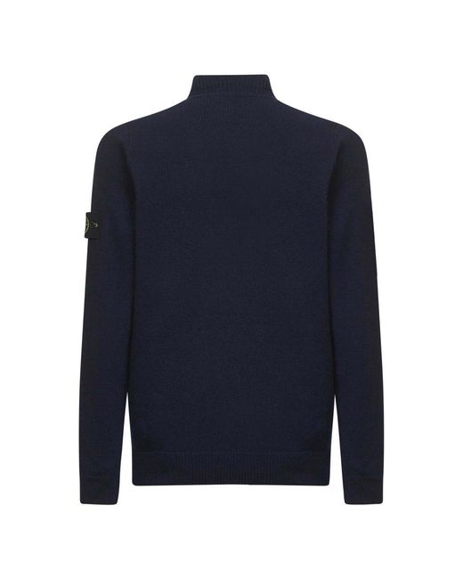 Stone Island Blue Turtlenecks for men