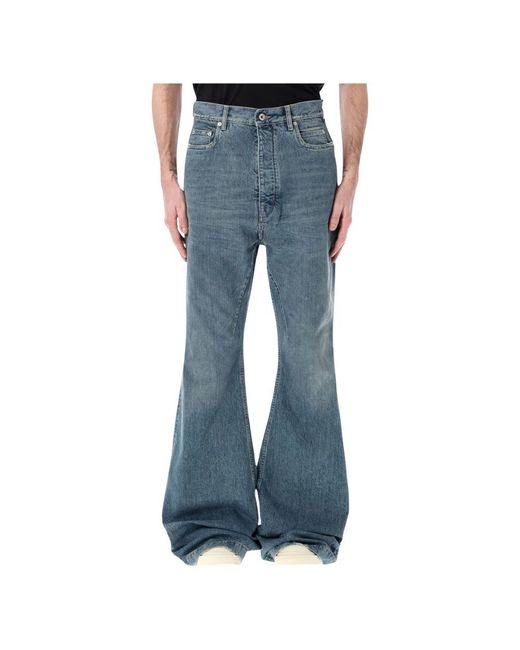 Rick Owens Blue Flare Jeans for men