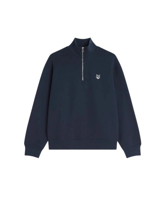 Maison Kitsuné Blue Zip-Throughs for men