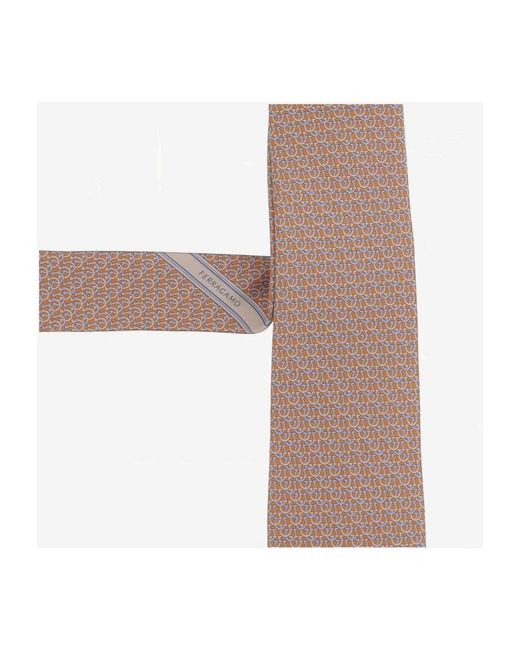 Ferragamo White Ties for men