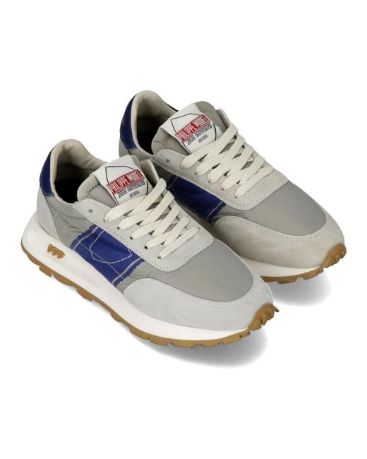 Philippe Model Schoenen ,Veelkleurig ,Katoen Sneakers Tour Running in het Blue