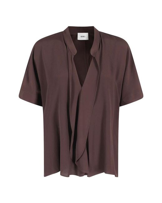 MEIMEIJ Brown Blouses