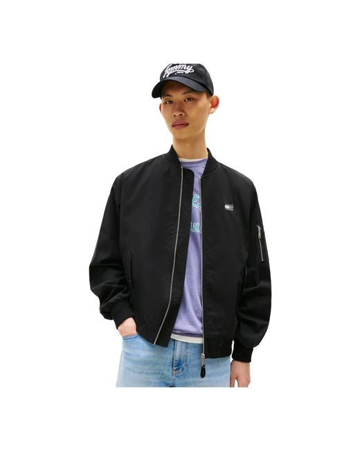 Tommy Hilfiger Black Bomber Jackets for men
