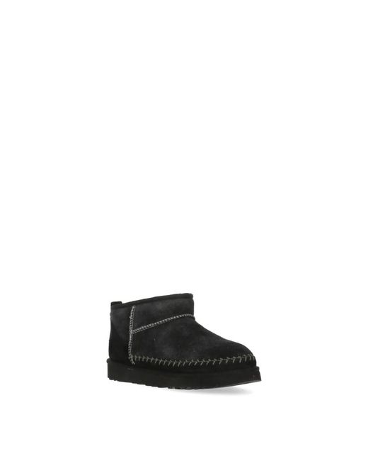 Ugg Black Classic Ultra Mini Biarritz Ankle Boots