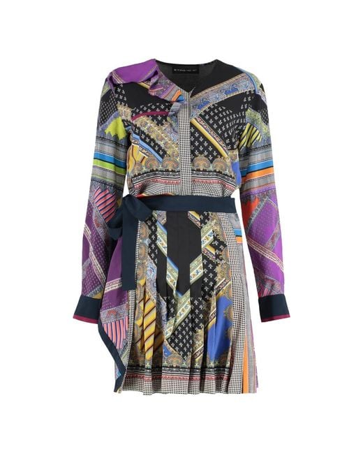 Etro Women's Purple Short Dresses