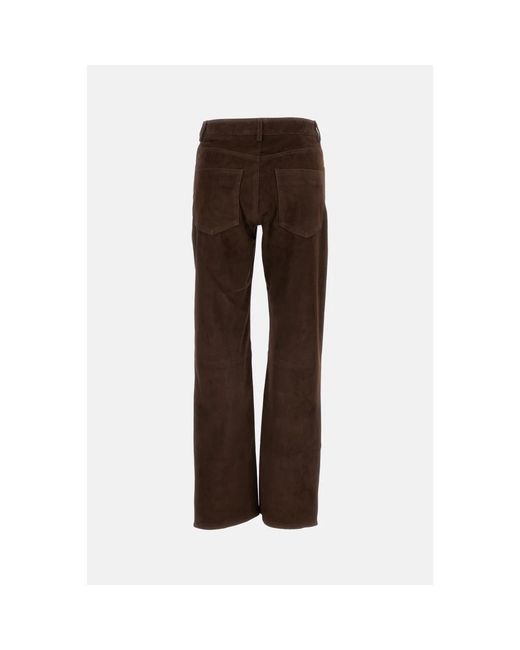 Leather Trousers Arma de color Brown