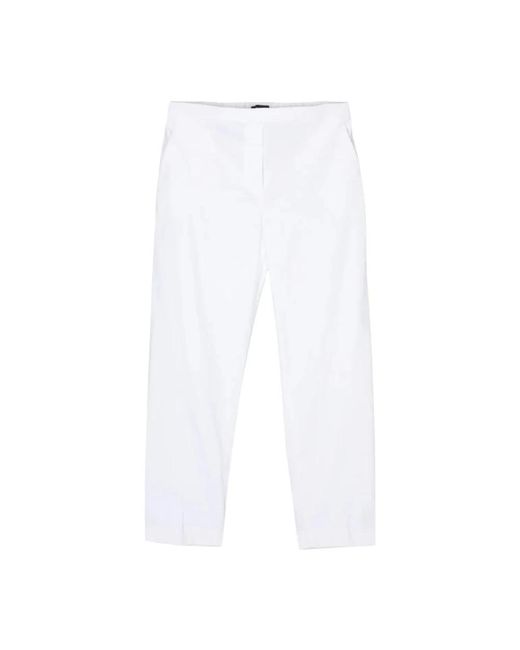 Straight Trousers di Theory in White