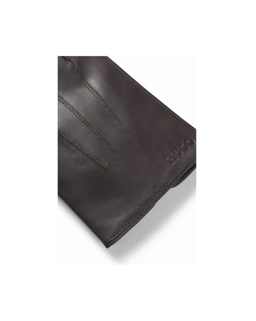HUGO Black Gloves for men