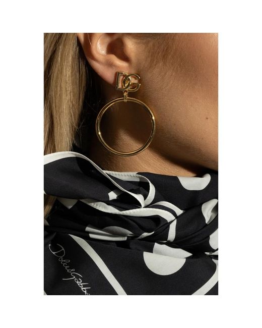 Earrings Dolce & Gabbana en coloris Metallic