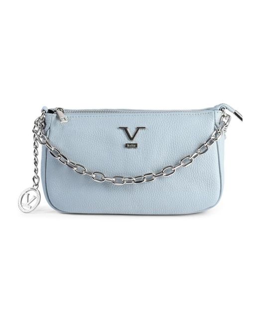 19V69 Italia by Versace Blue Shoulder Bags