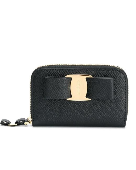 Wallets & Cardholders di Ferragamo in Black