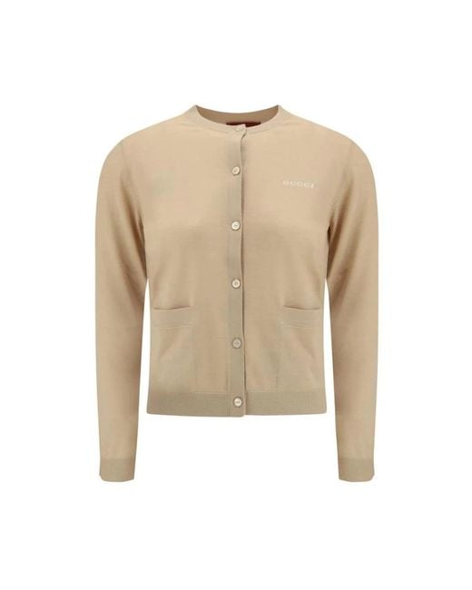 Gucci Cashmere Knitwear in het Natural
