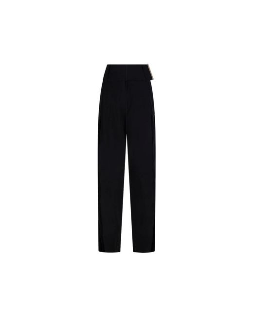 Sportmax Black Straight Trousers