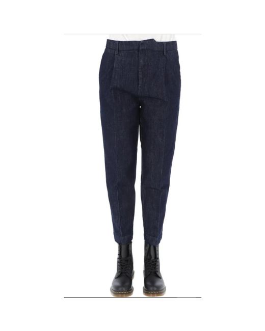 Trousers > slim-fit trousers Roy Rogers en coloris Blue
