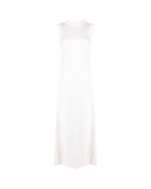 Jil Sander White Maxi Dresses