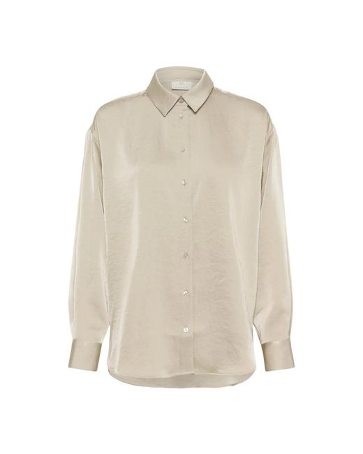 Shirts Kaffe de color White