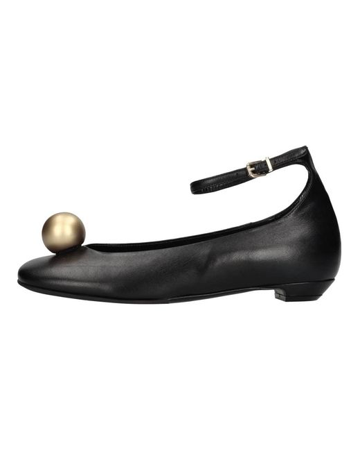 Lella Baldi Black Ballerina Shoes