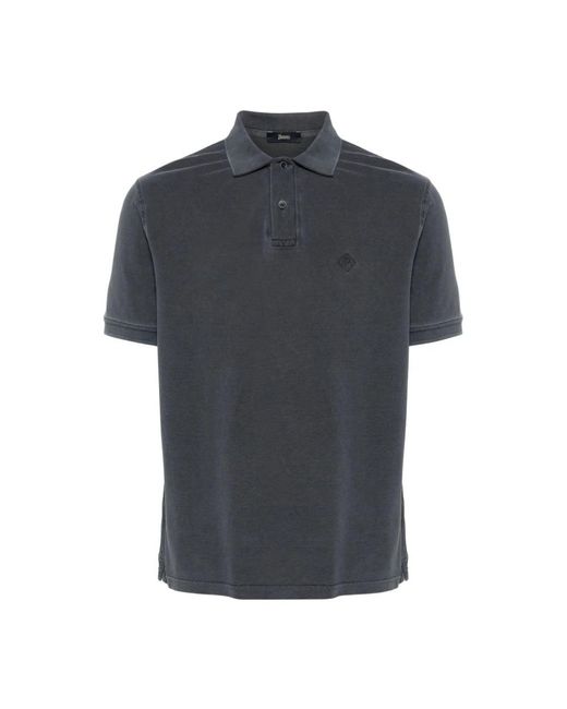 Herno Blue Polo Shirts for men