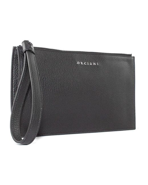 Clutches di Orciani in Black da Uomo