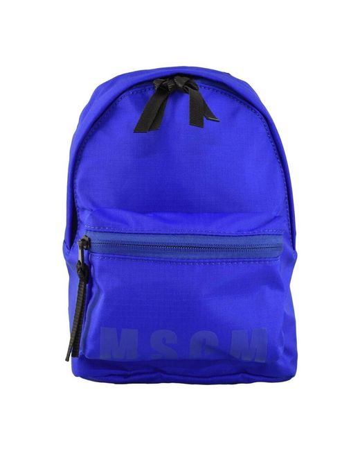 MSGM Blue Backpacks