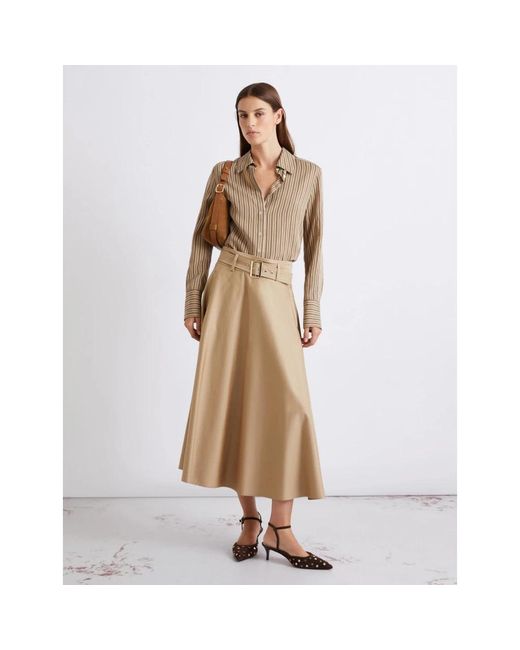 Marella Mlltappeto Midi Rok in het Natural