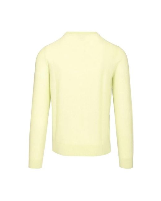 Paul Smith Yellow Round-Neck Knitwear for men