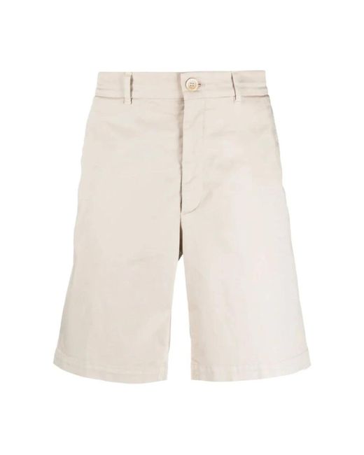 Brunello Cucinelli Klassische bermuda shorts in Natural für Herren