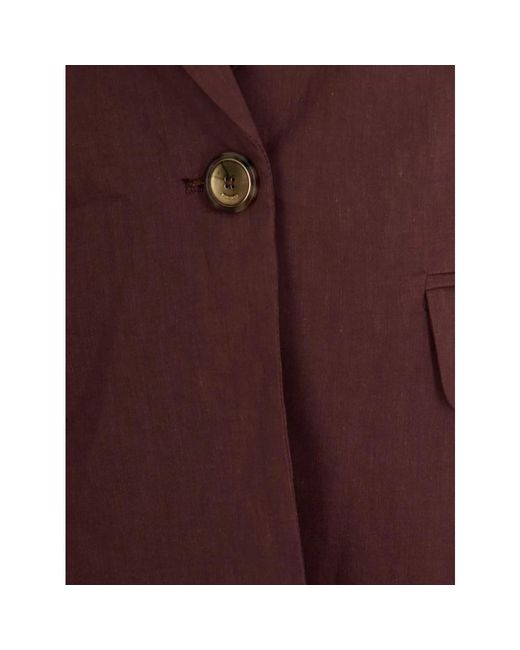 Pinko Purple Button Blazer