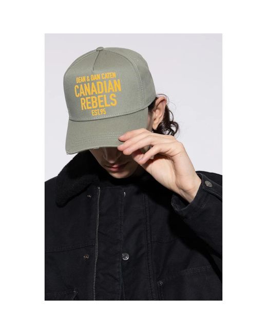 DSquared² Baseball Cap in het Green voor heren