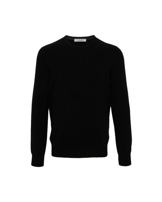 La Fileria Black Cashmere Knitwear for men