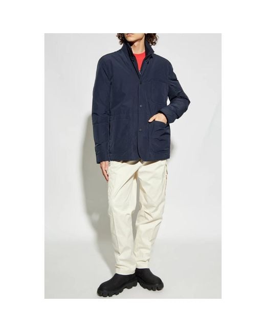 Moncler Blue Light Jackets for men