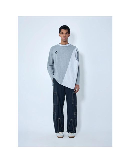 Noma T.D Blue Wide Trousers for men