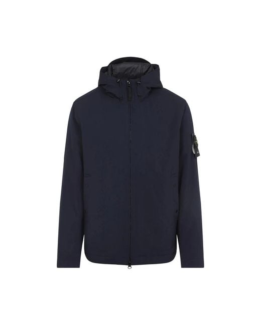 Stone Island Blue Light Jackets for men