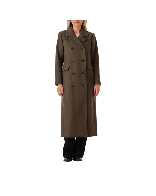 Modström Double-Breasted Coats in het Brown