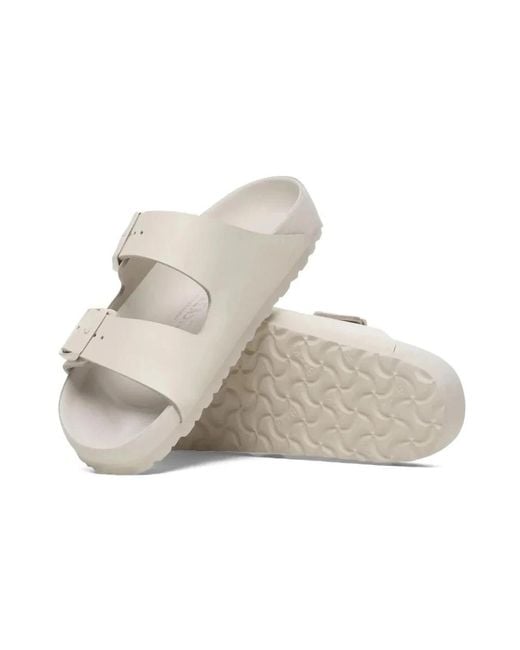 Birkenstock White Sliders