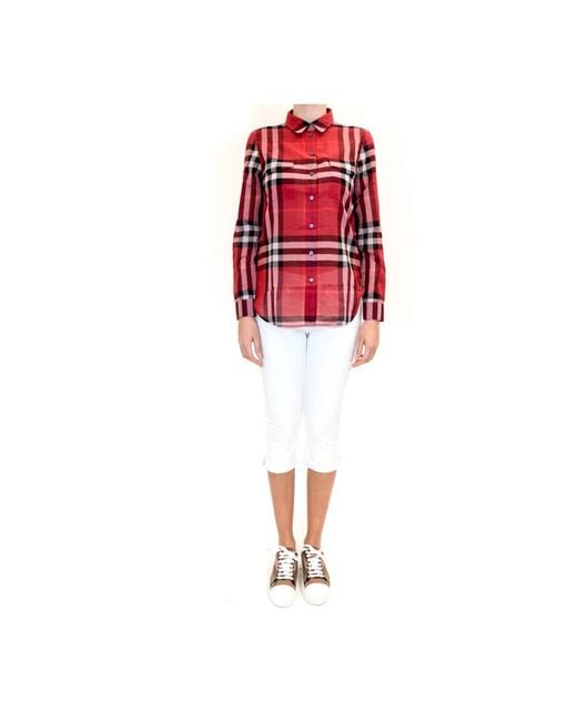 Burberry White Cropped Trousers