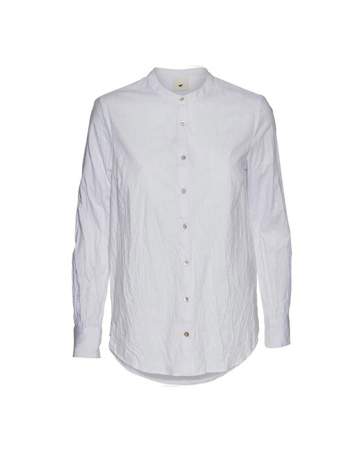Heartmade Overhemden ,Wit ,Katoen Klassieke Maple Shirt Off in het Blue