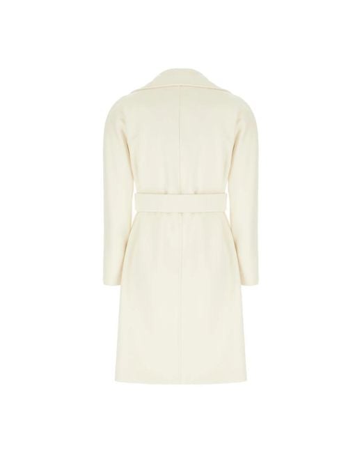 Max Mara Natural Belted Coats