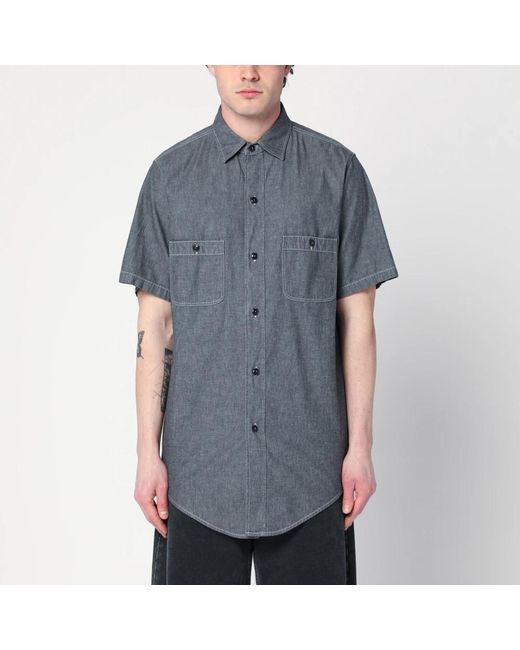 Maison Margiela Gray Short Sleeve Shirts for men