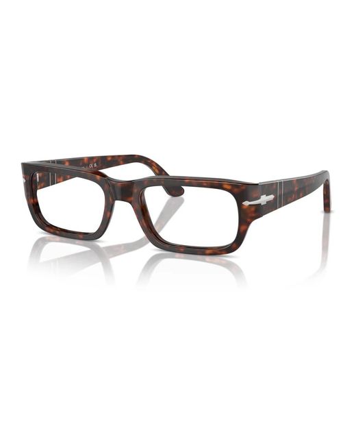 Persol Brown Havana Acetate Sunglasses with Metal Details