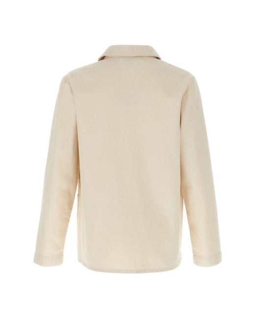A.P.C. Jassen ,Katoen Kerlouan Jacket in het White voor heren