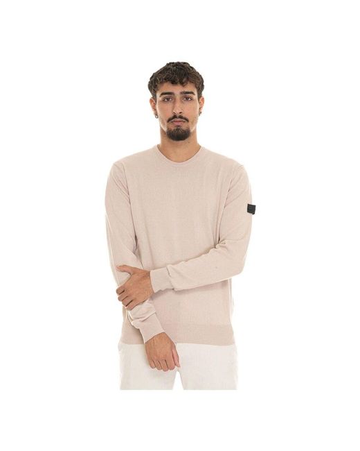 Round-Neck Knitwear di Peuterey in Natural da Uomo