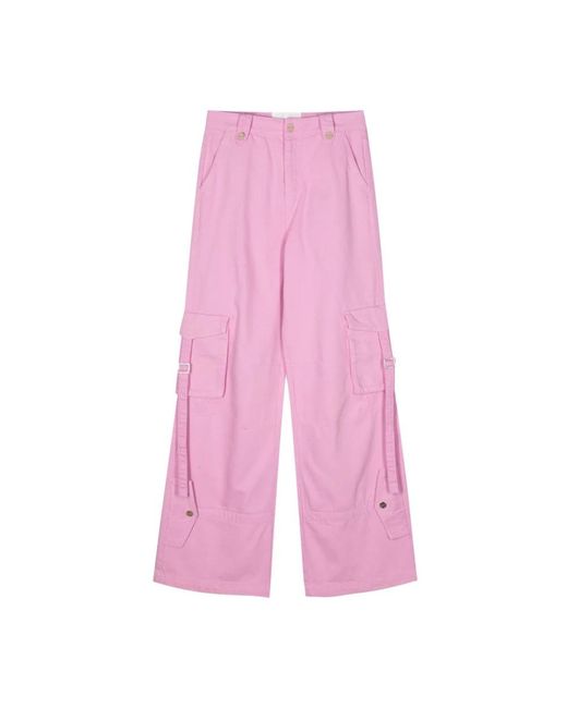 Blugirl Blumarine Pink Wide Trousers