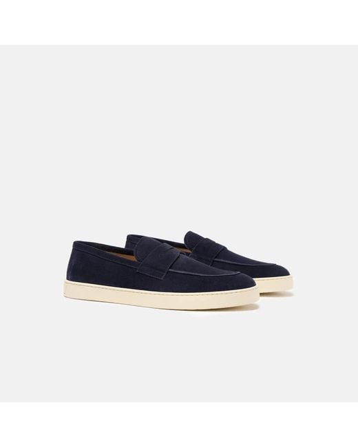 Scarosso Blue Loafers for men