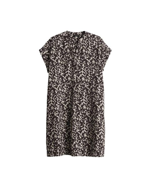 Opus Elegante Wulara Shadow Jurk in het Black