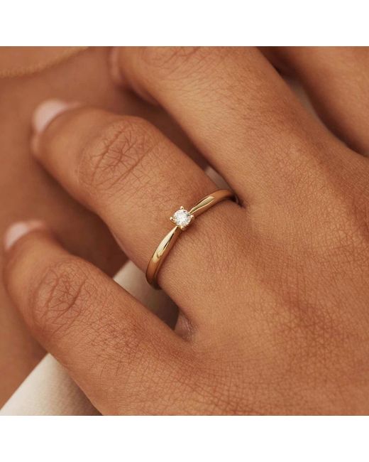 Isabel Bernard De La Paix Celesse Ring Met Diamant in het Metallic