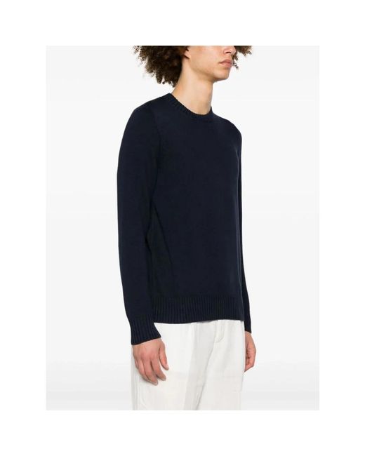 Brunello Cucinelli Round-neck knitwear in Blue für Herren