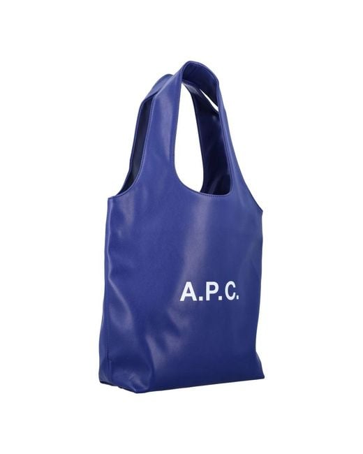 A.P.C. Blue Shopping Bags for men